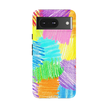 Scribble Me That | Crayola Rainbow Pencil Case iPhone Case Crayola Essential Google Pixel 8
