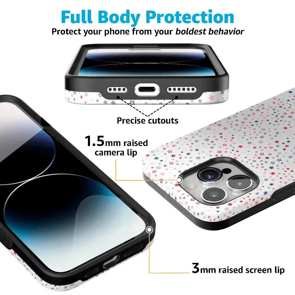 Seeing Stars | Red, White & Blue Case Phone Case Casetry