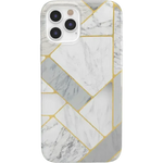 Sharp Lines | Geo White and Gold Marble Case iPhone Case get.casely Classic iPhone 12 Pro
