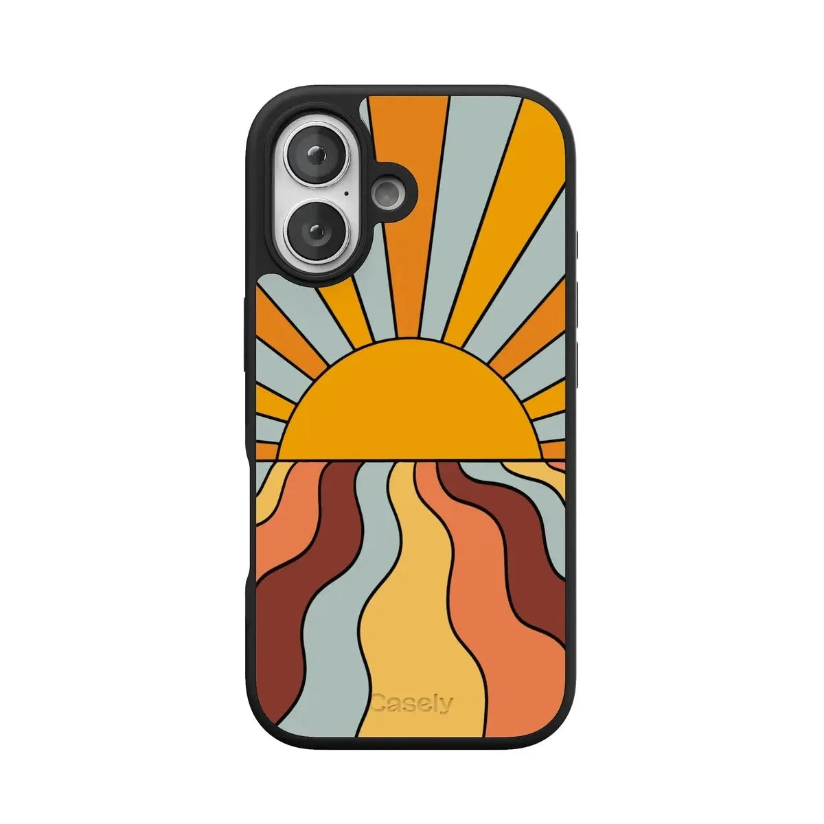Shine On | Retro Sunset Case iPhone Case get.casely Align + MagSafe® iPhone 17