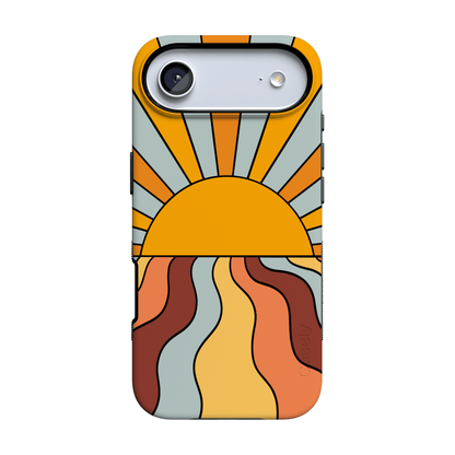 Shine On | Retro Sunset Case iPhone Case get.casely Bold Flex + MagSafe® iPhone 17 Air