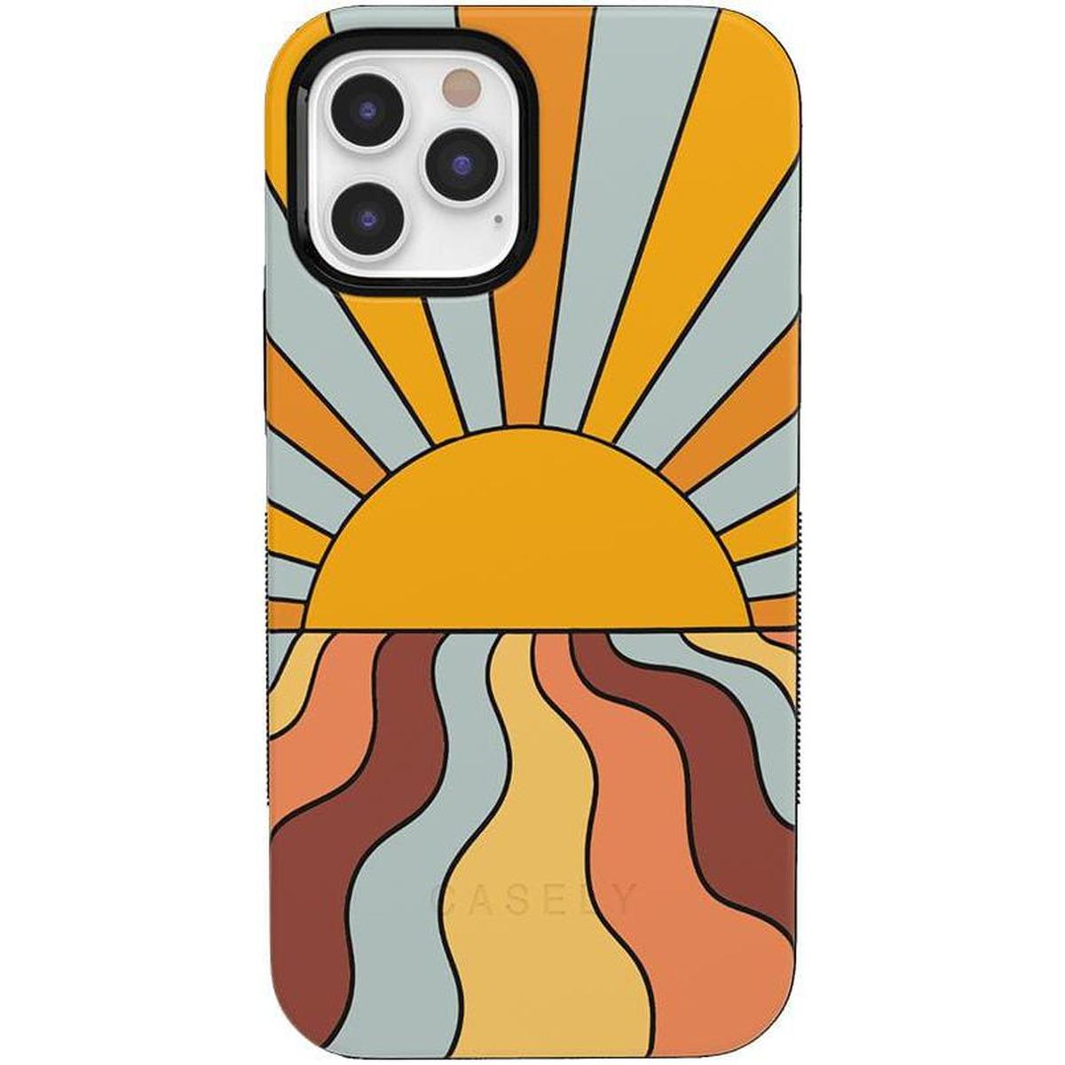 Shine On | Retro Sunset Case iPhone Case get.casely Bold + MagSafe® iPhone 12 Pro Max