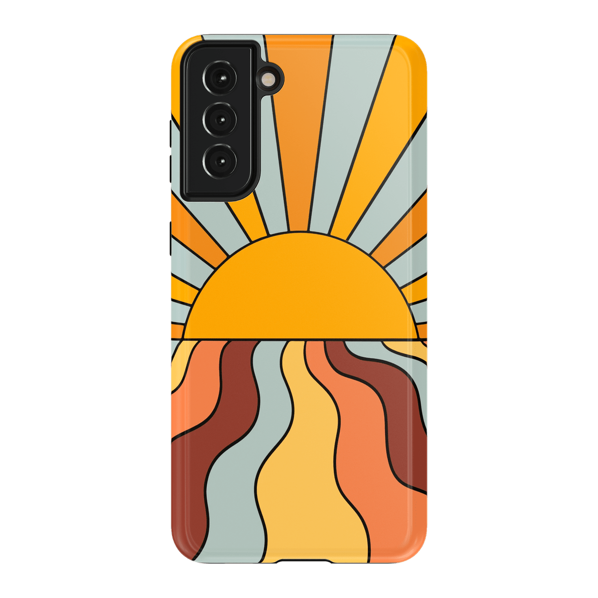 Shine On | Retro Sunset Case iPhone Case get.casely Essential Galaxy S21 Plus