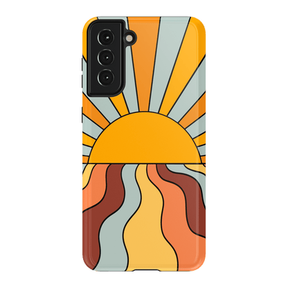 Shine On | Retro Sunset Case iPhone Case get.casely Essential Galaxy S21 Plus