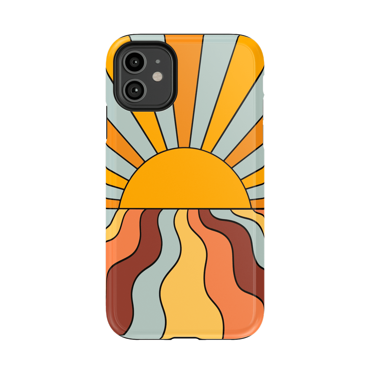 Shine On | Retro Sunset Case iPhone Case get.casely Essential iPhone 11