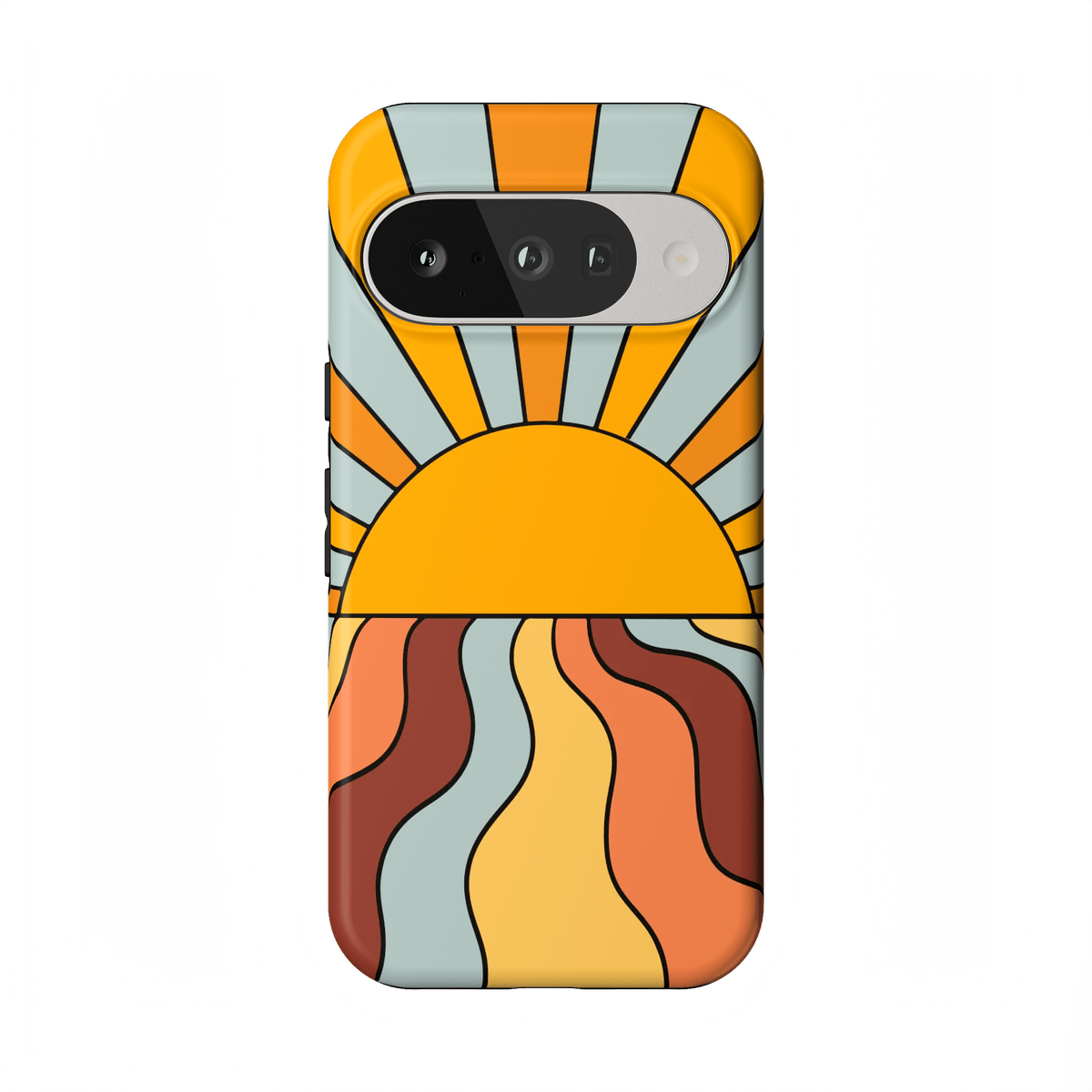 Shine On | Retro Sunset Case iPhone Case get.casely Essential + MagSafe® Google Pixel 10