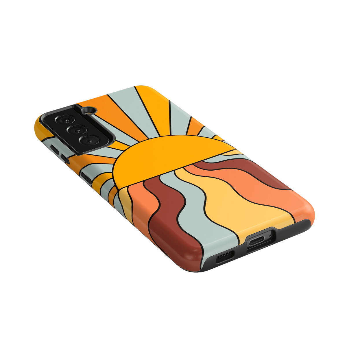Shine On | Retro Sunset Case iPhone Case get.casely