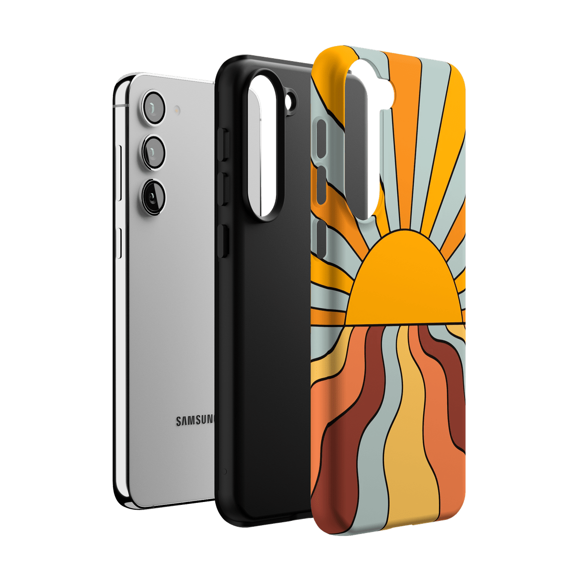 Shine On | Retro Sunset Case iPhone Case get.casely