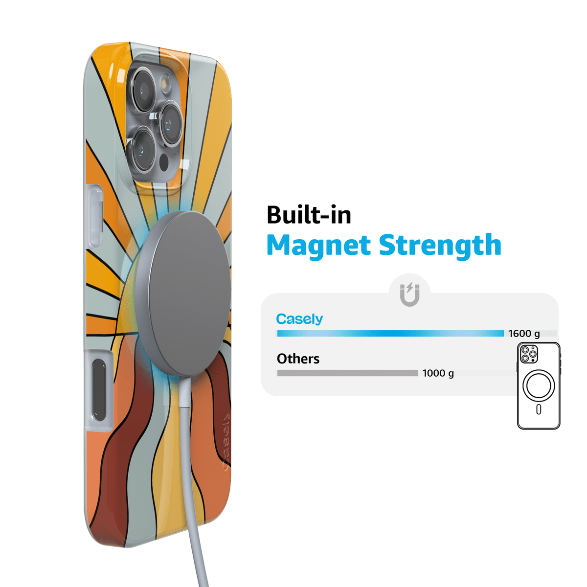 Shine On | Retro Sunset Case iPhone Case get.casely