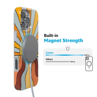 Shine On | Retro Sunset Case iPhone Case get.casely