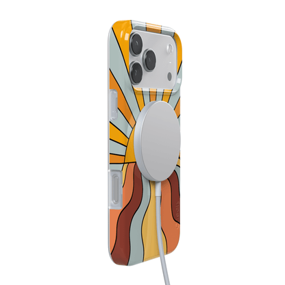 Shine On | Retro Sunset Case iPhone Case get.casely