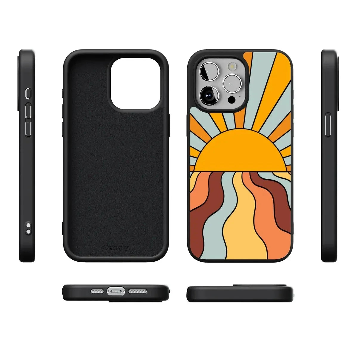 Shine On | Retro Sunset Case iPhone Case get.casely