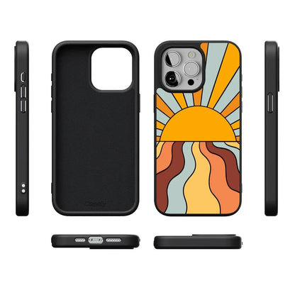 Shine On | Retro Sunset Case iPhone Case get.casely