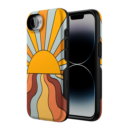 Shine On | Retro Sunset Case iPhone Case get.casely
