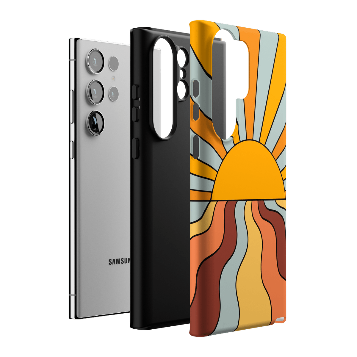 Shine On | Retro Sunset Case iPhone Case get.casely