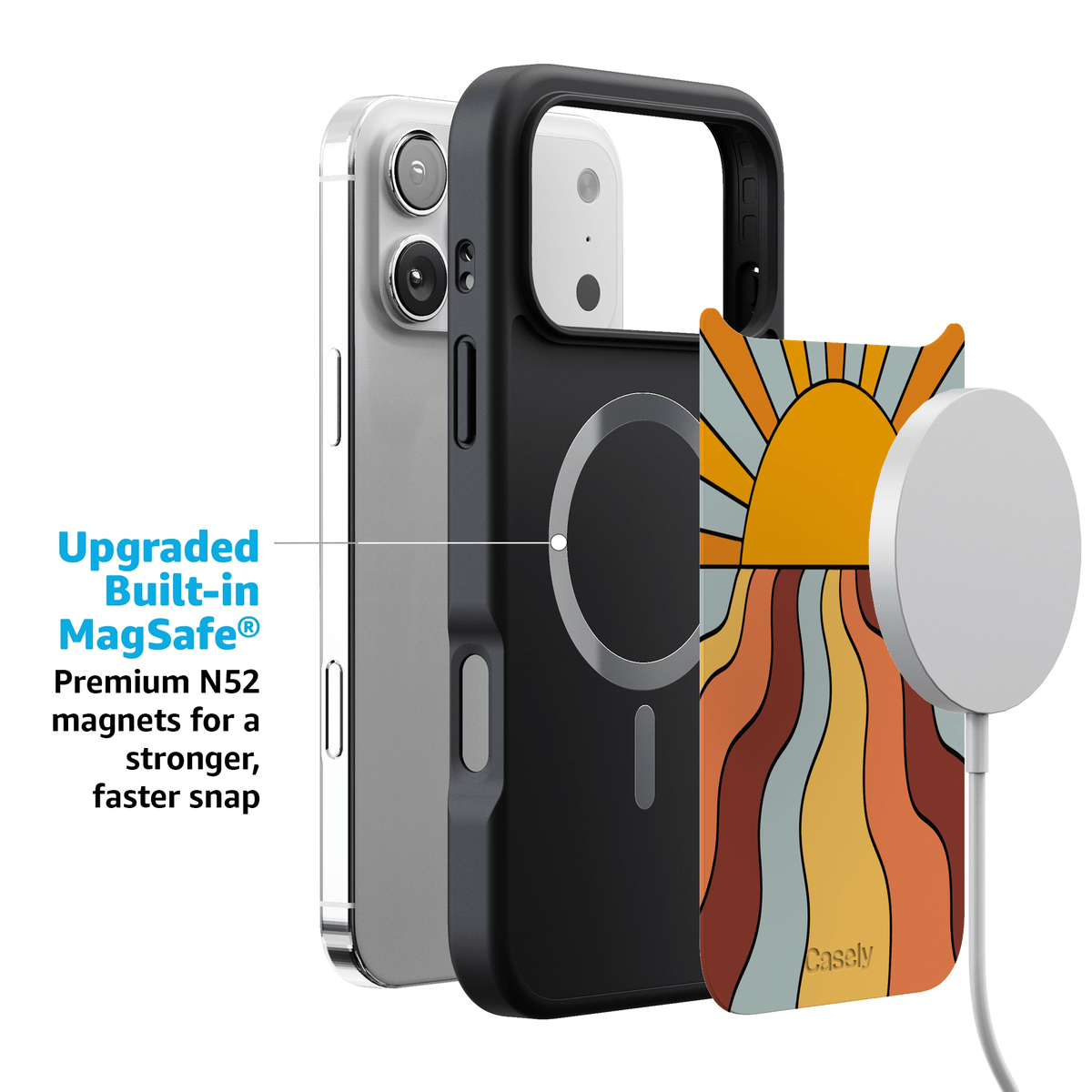 Shine On | Retro Sunset Case iPhone Case get.casely