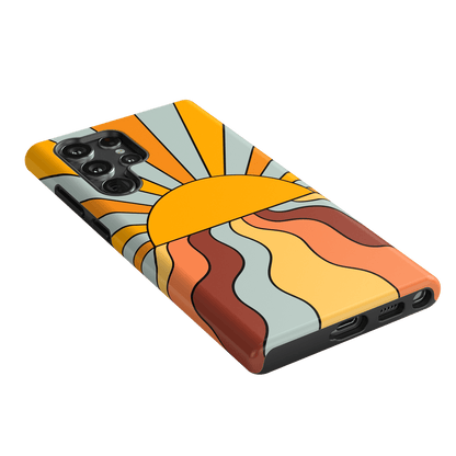 Shine On | Retro Sunset Case iPhone Case get.casely