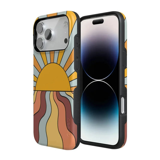 Shine On | Retro Sunset Case iPhone Case get.casely