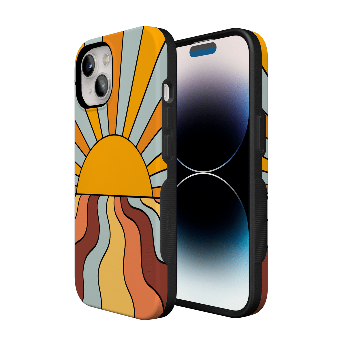 Shine On | Retro Sunset Case iPhone Case get.casely