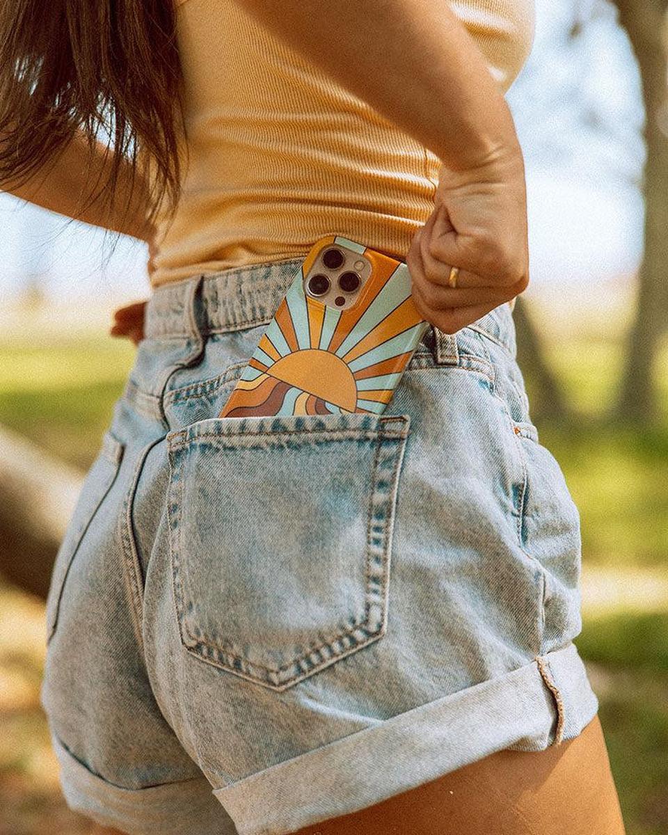 Shine On | Retro Sunset Case iPhone Case get.casely