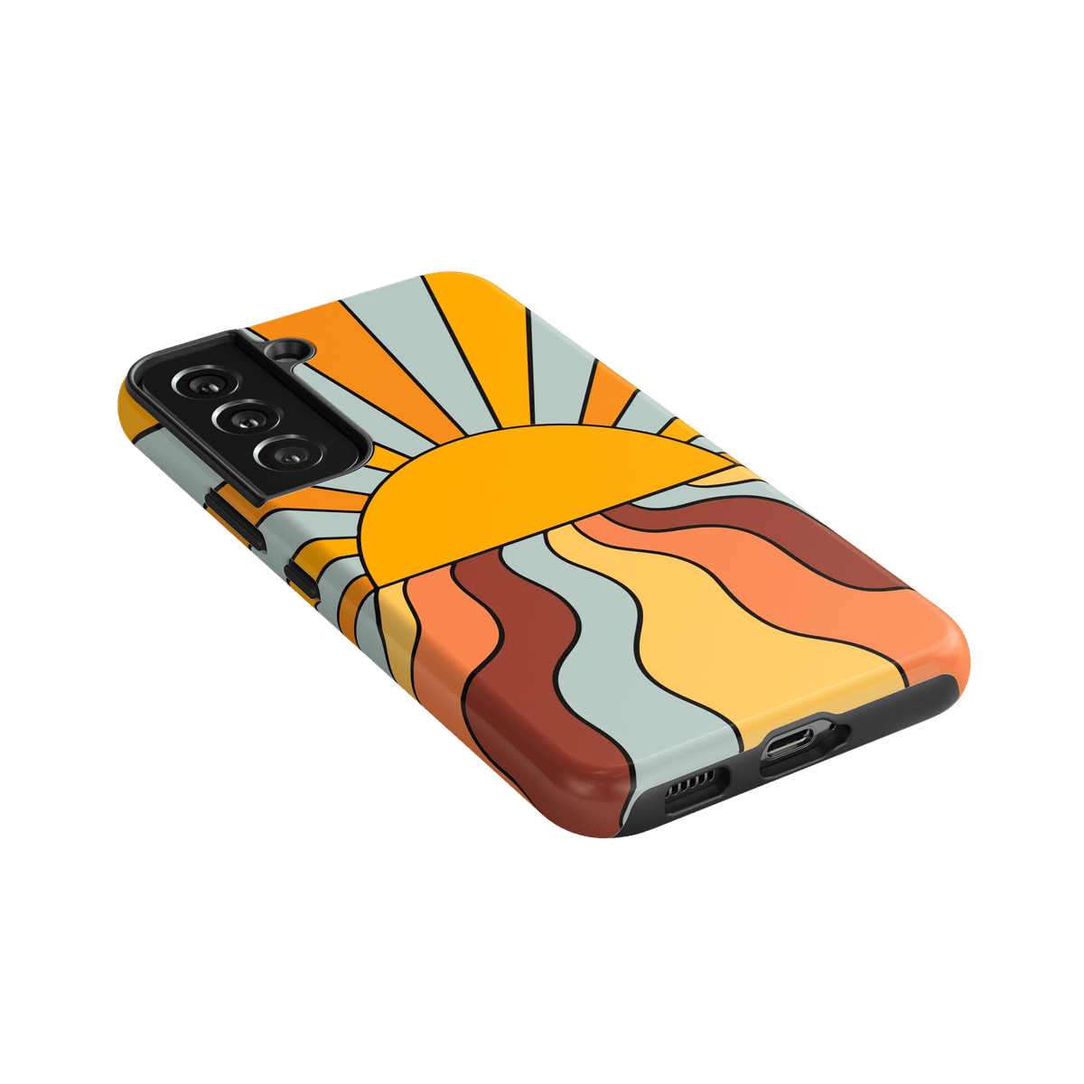 Shine On | Retro Sunset Case iPhone Case get.casely