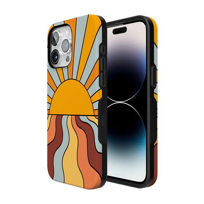 Shine On | Retro Sunset Case iPhone Case get.casely