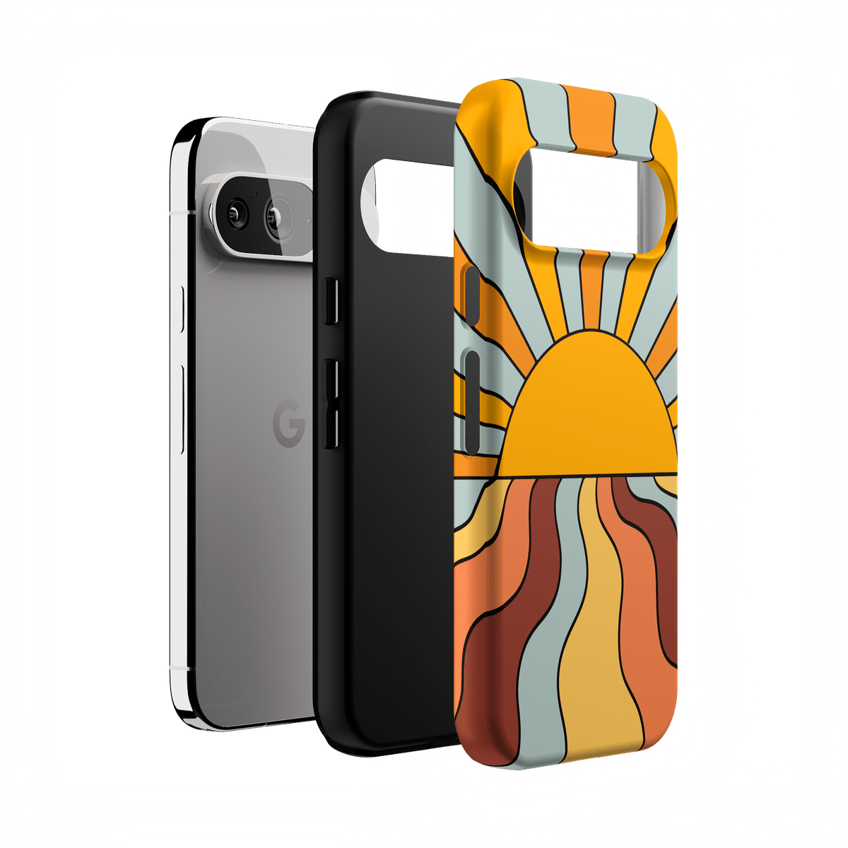 Shine On | Retro Sunset Case iPhone Case get.casely