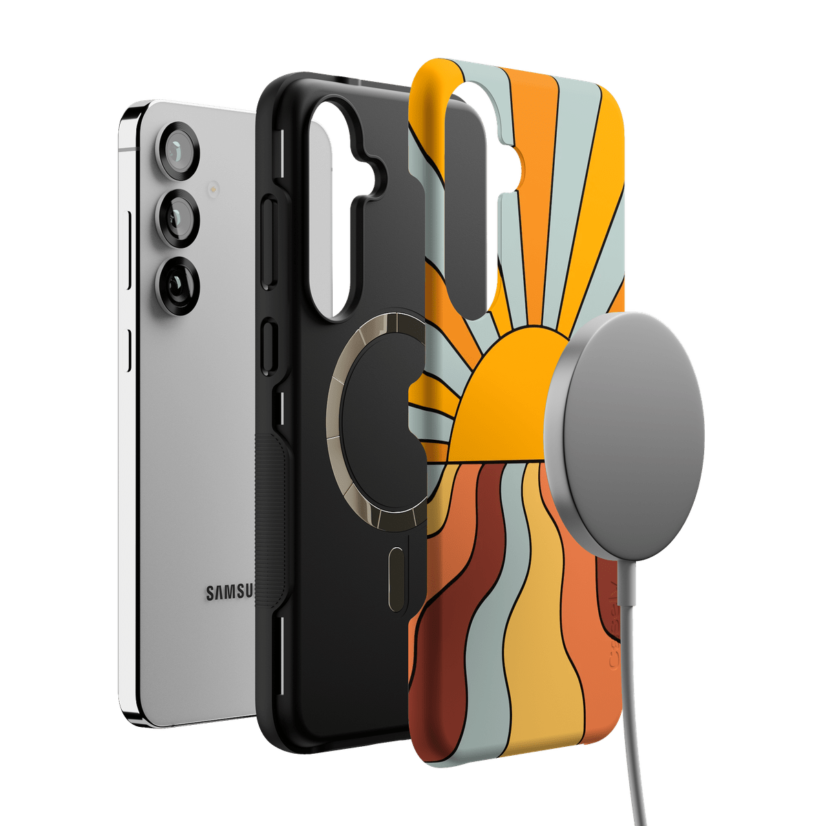 Shine On | Retro Sunset Case iPhone Case get.casely