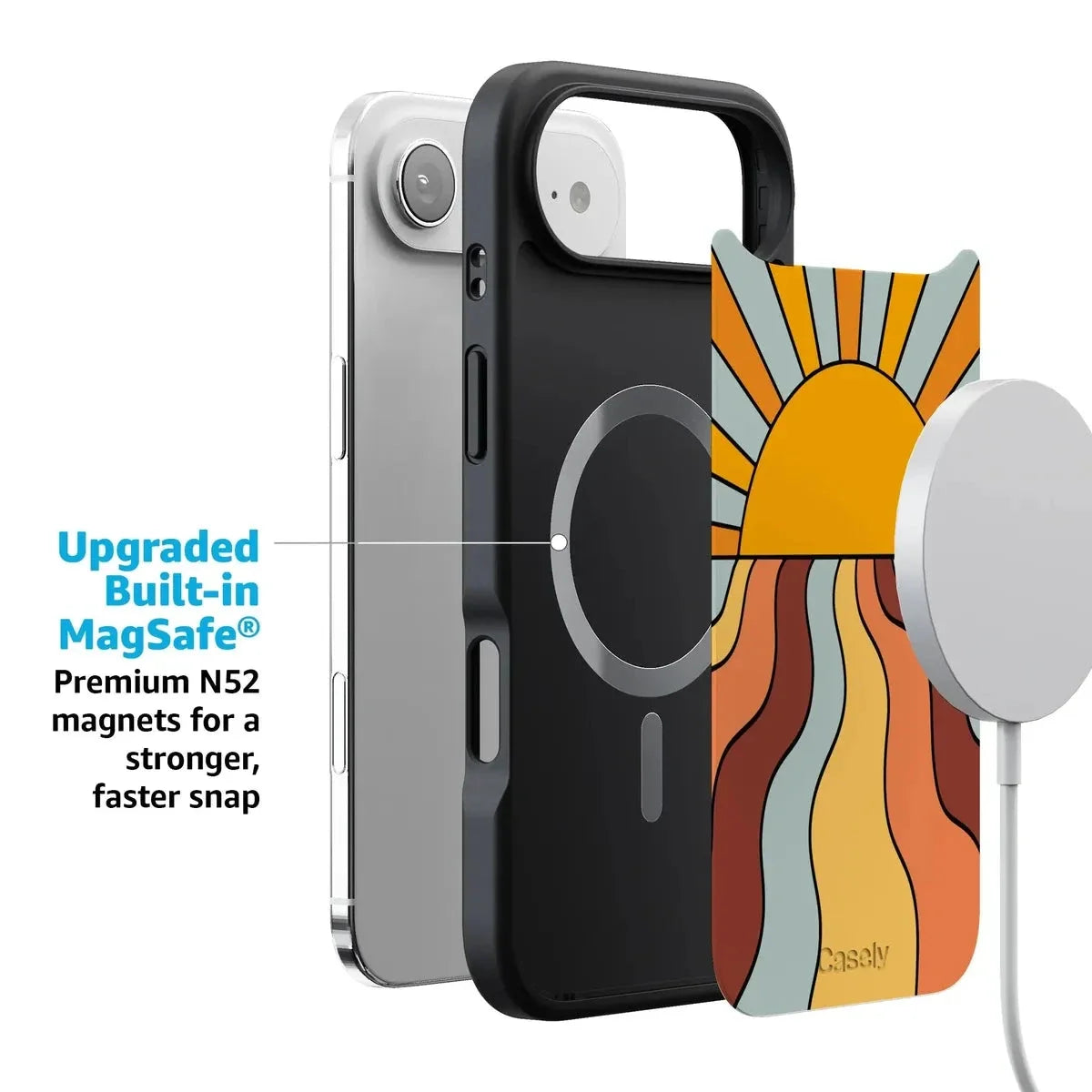 Shine On | Retro Sunset Case iPhone Case get.casely