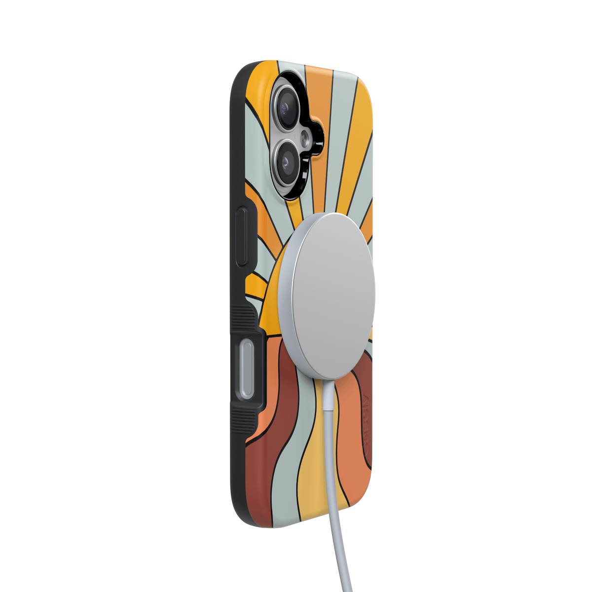 Shine On | Retro Sunset Case iPhone Case get.casely