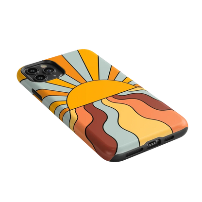 Shine On | Retro Sunset Case iPhone Case get.casely