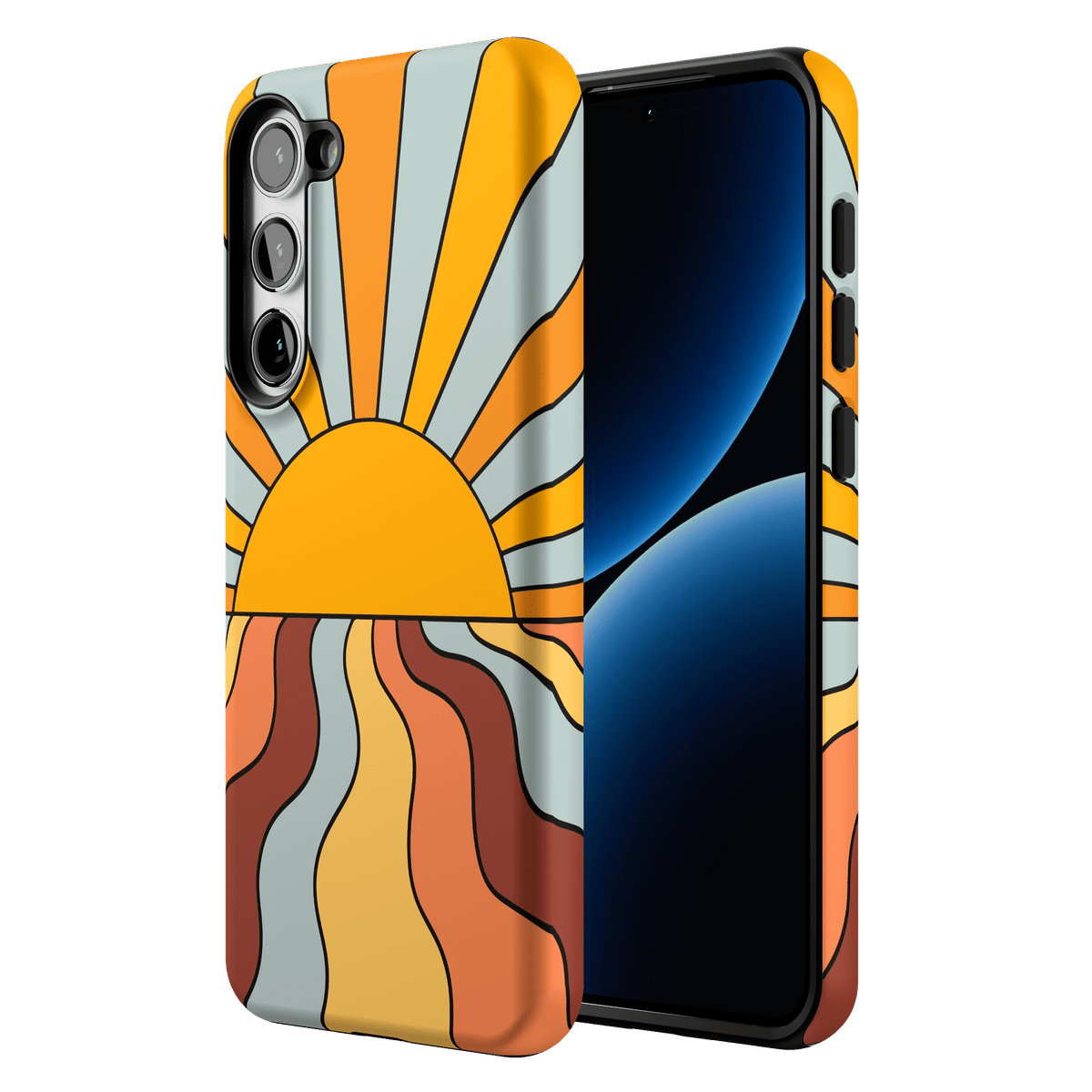 Shine On | Retro Sunset Case iPhone Case get.casely