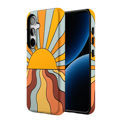 Shine On | Retro Sunset Case iPhone Case get.casely