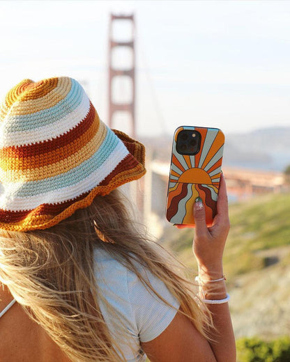 Shine On | Retro Sunset Case iPhone Case get.casely