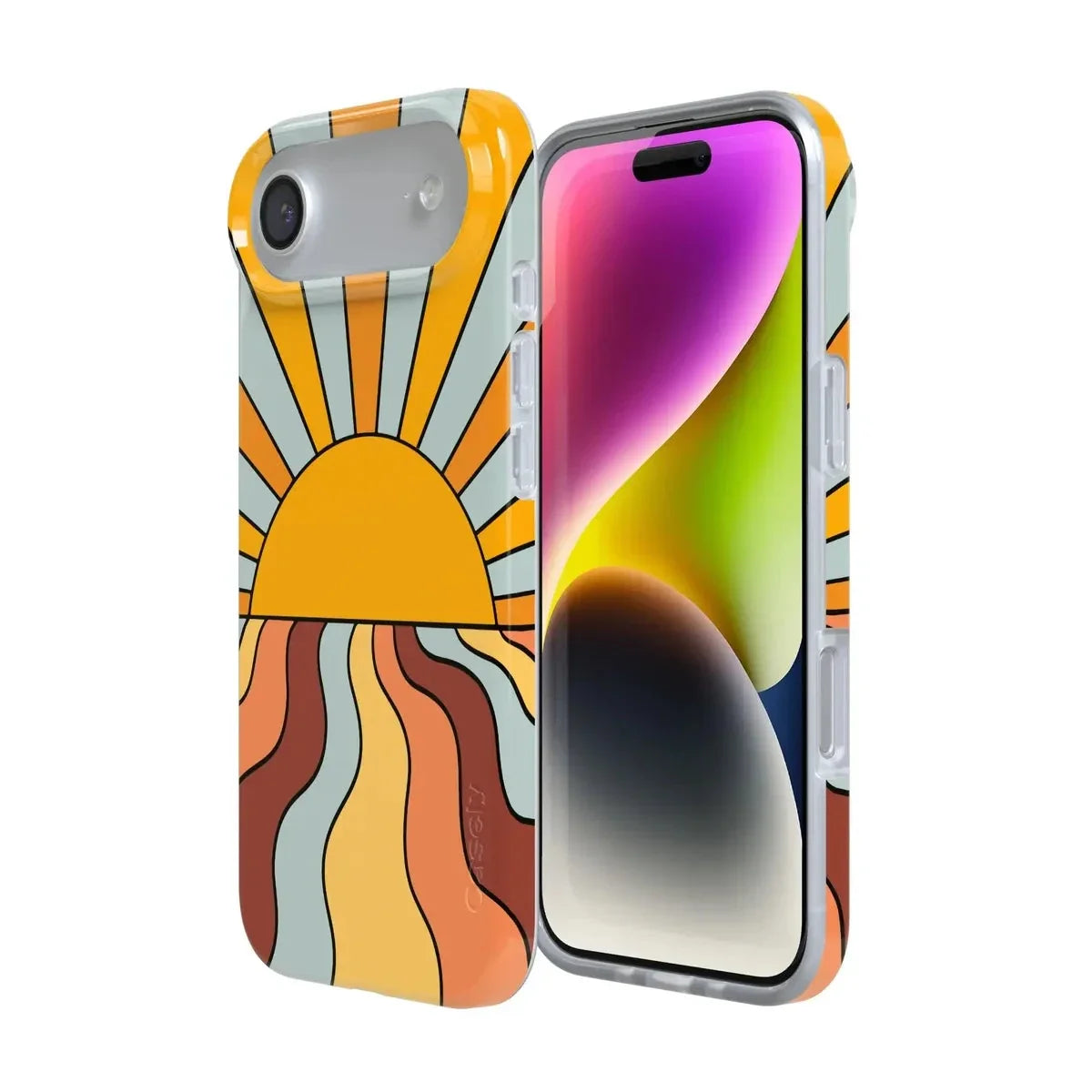 Shine On | Retro Sunset Case iPhone Case get.casely