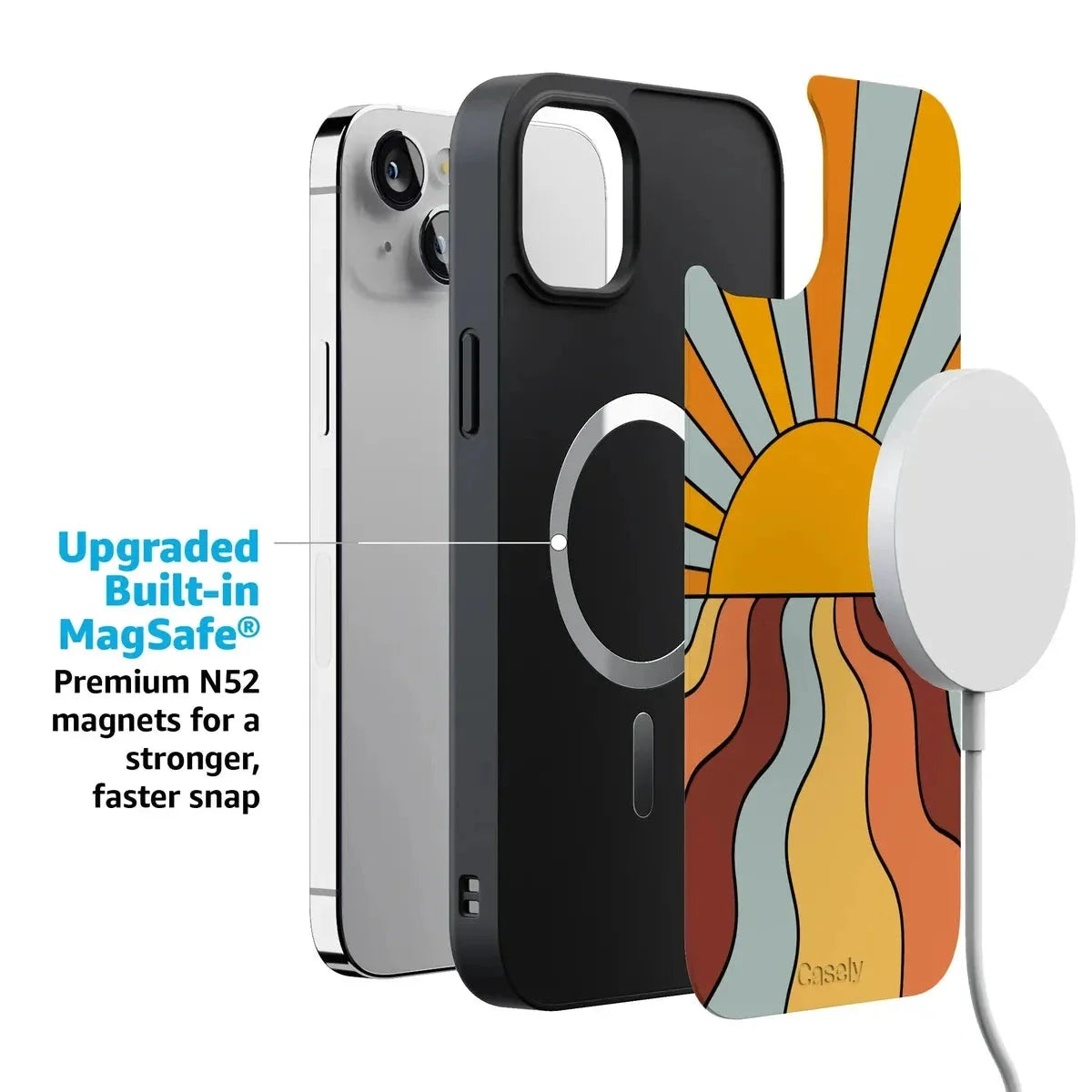 Shine On | Retro Sunset Case iPhone Case get.casely