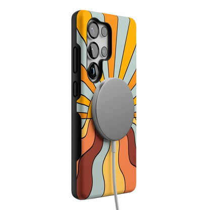 Shine On | Retro Sunset Case iPhone Case get.casely