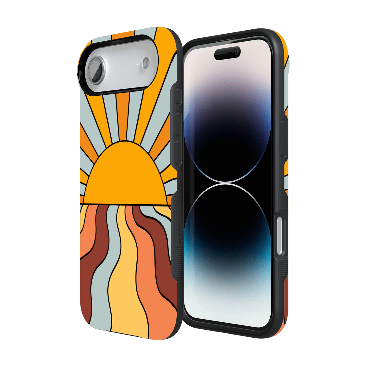 Shine On | Retro Sunset Case iPhone Case get.casely