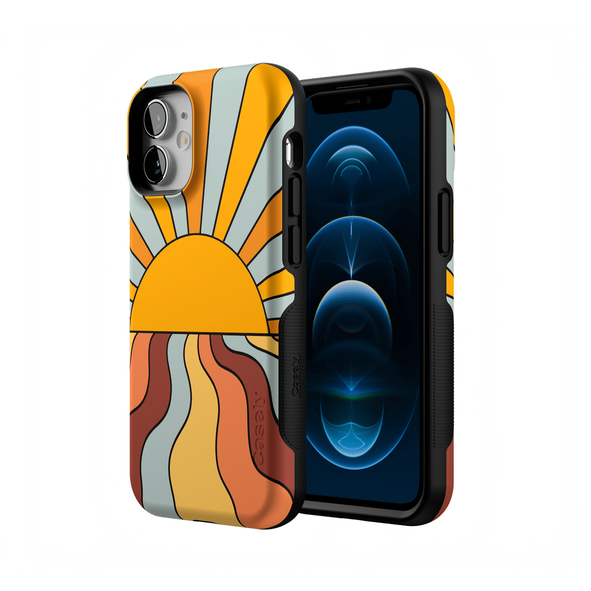 Shine On | Retro Sunset Case iPhone Case get.casely