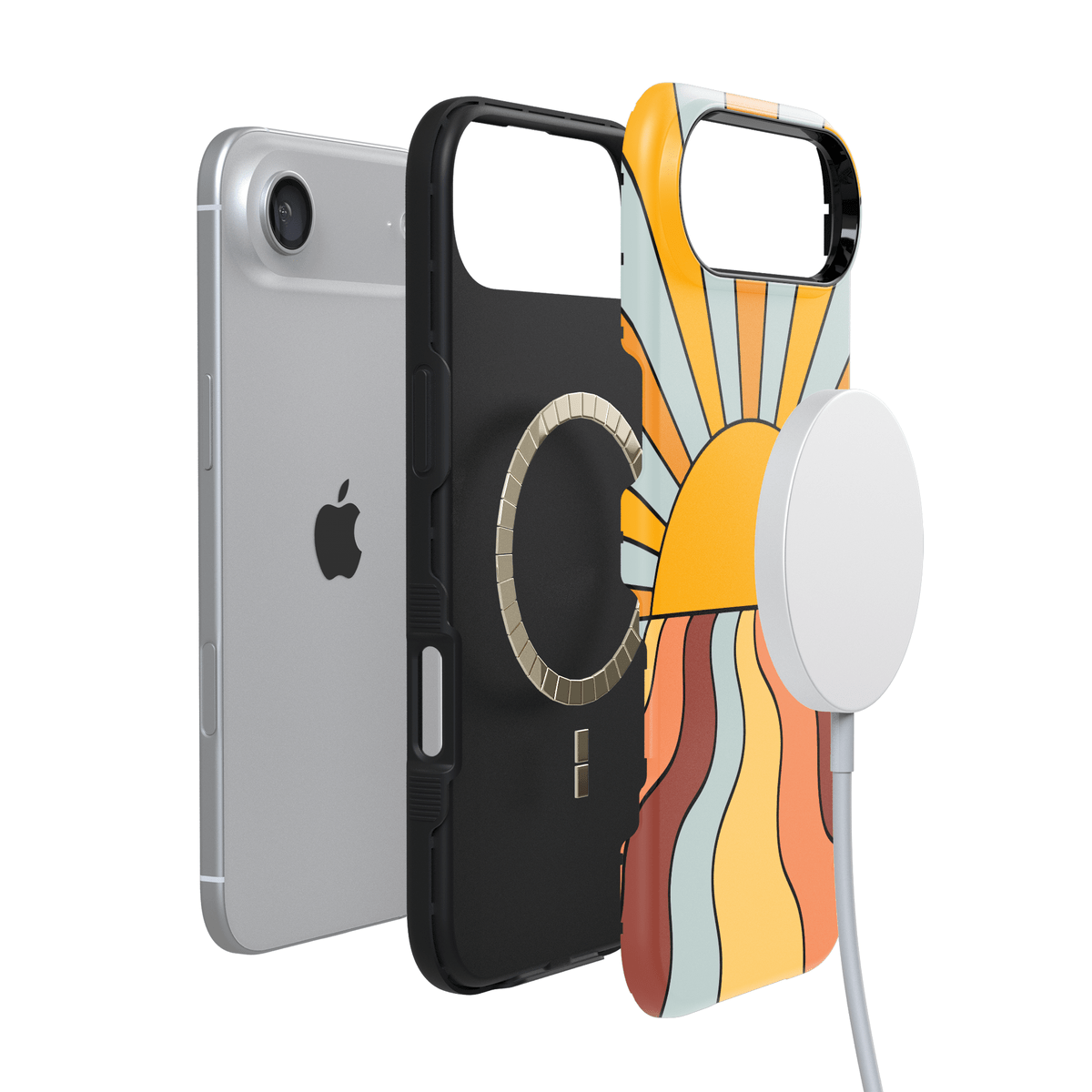 Shine On | Retro Sunset Case iPhone Case get.casely