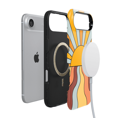 Shine On | Retro Sunset Case iPhone Case get.casely