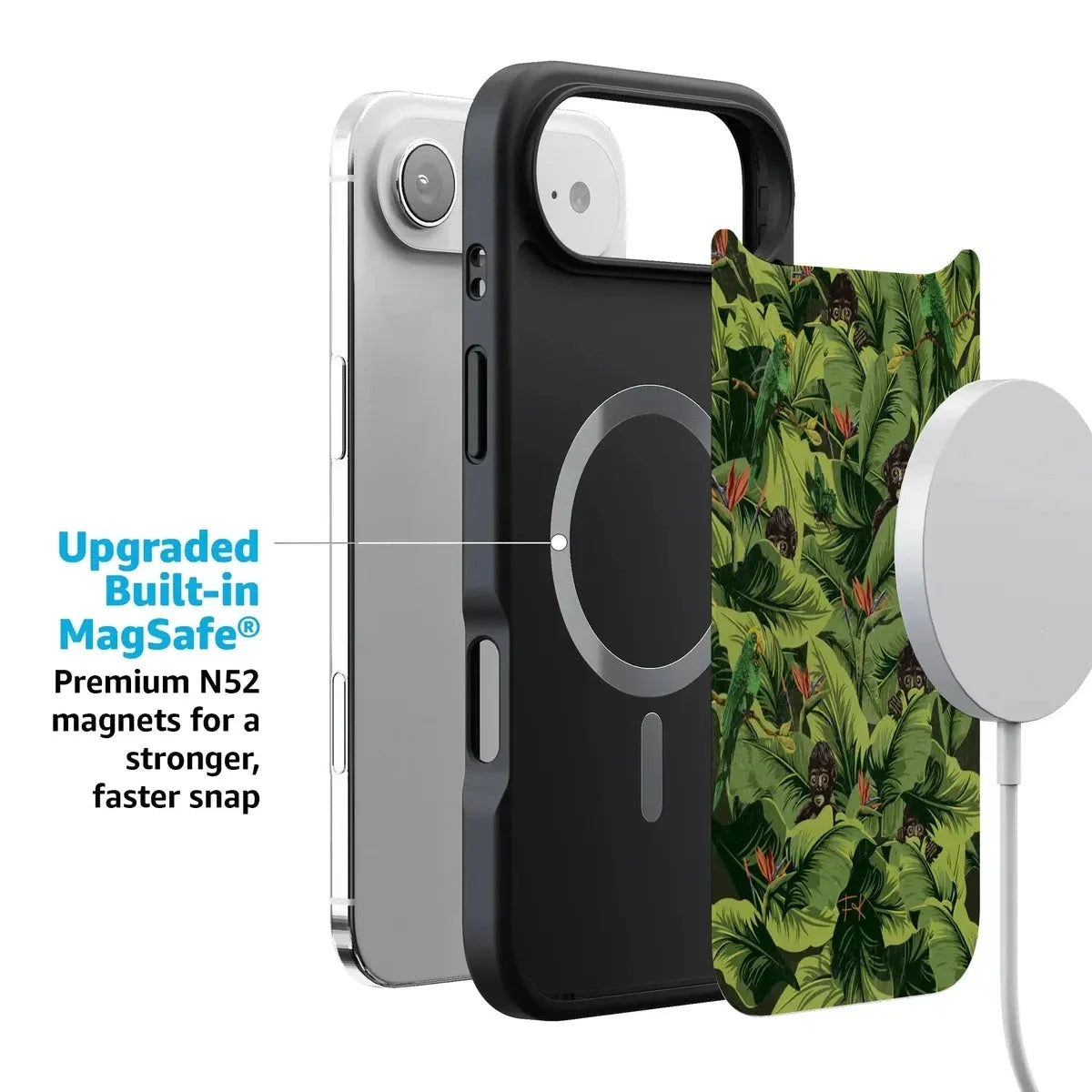 Sneaky Monkeys | Frida Kahlo Jungle Floral Case iPhone Case get.casely