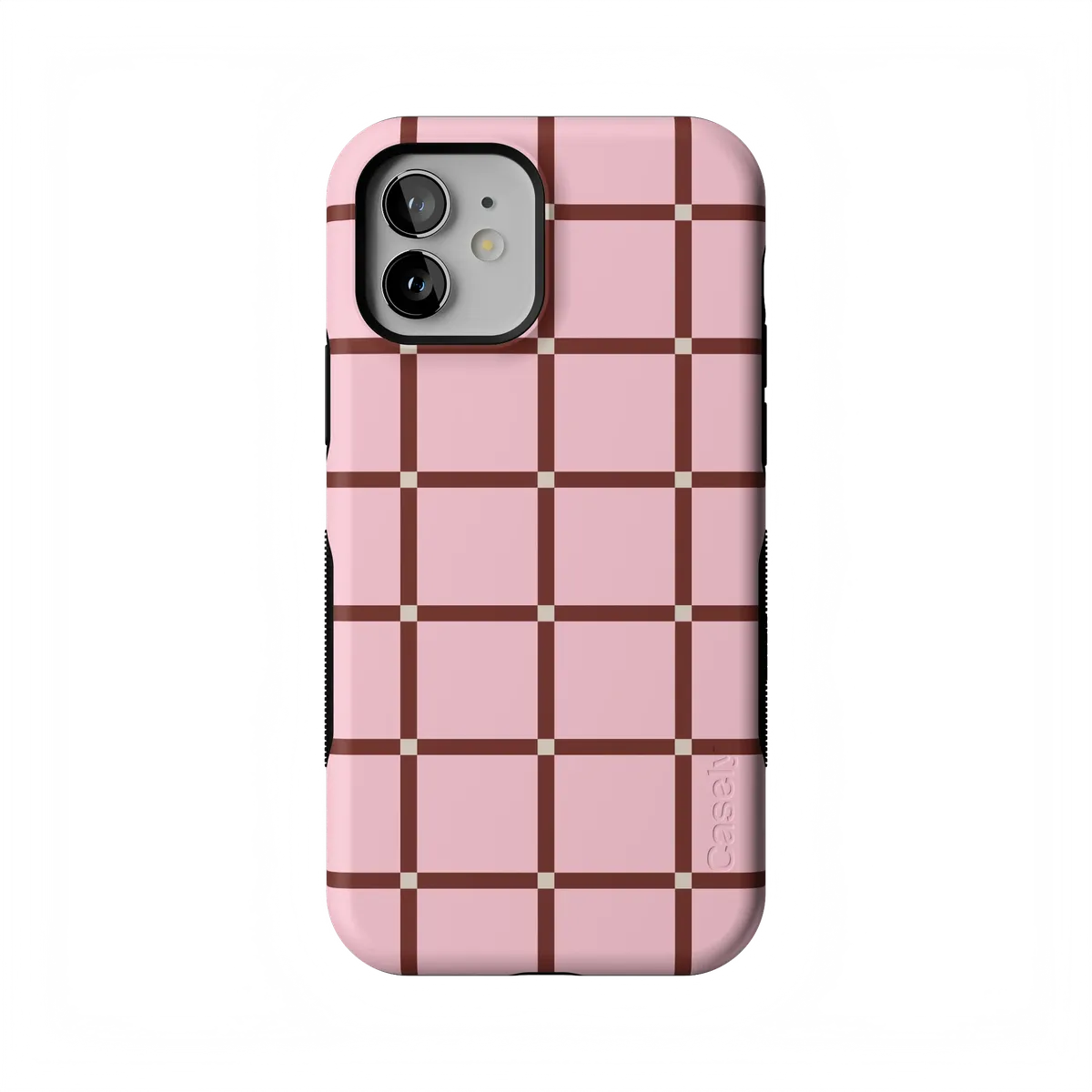 Uptown Gridlock | Pink Checkerboard Case