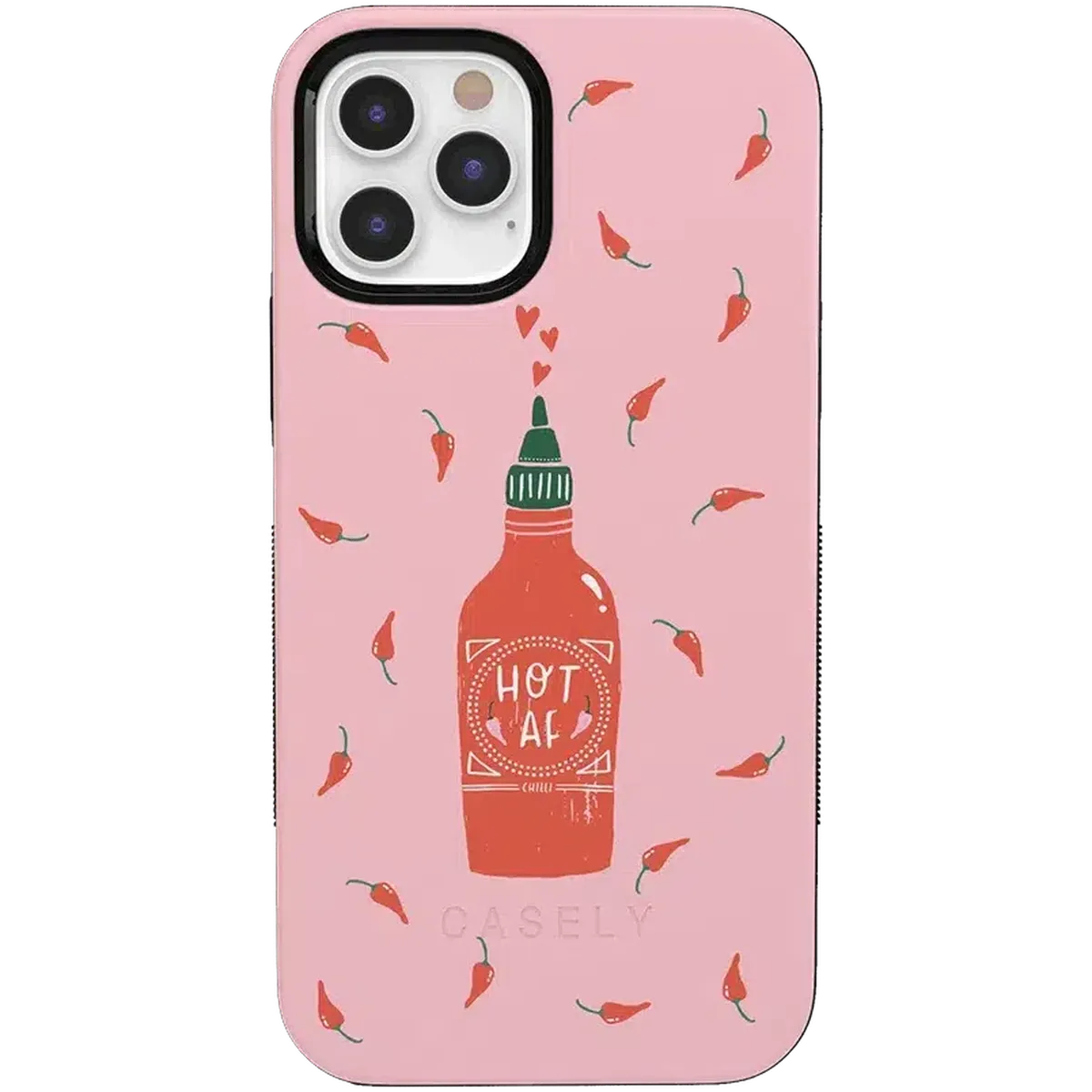 Spicy AF | Pink Chili Hot Sauce Case iPhone Case get.casely Bold iPhone 12 Pro Max
