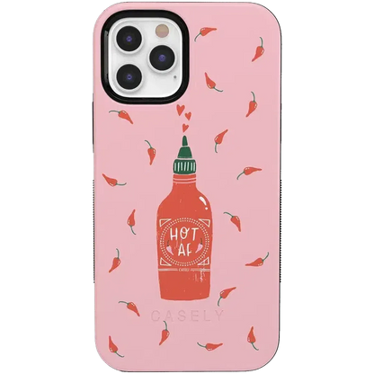 Spicy AF | Pink Chili Hot Sauce Case iPhone Case get.casely Bold iPhone 12 Pro Max