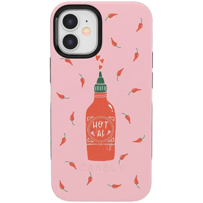Spicy AF | Pink Chili Hot Sauce Case iPhone Case get.casely Bold iPhone 12