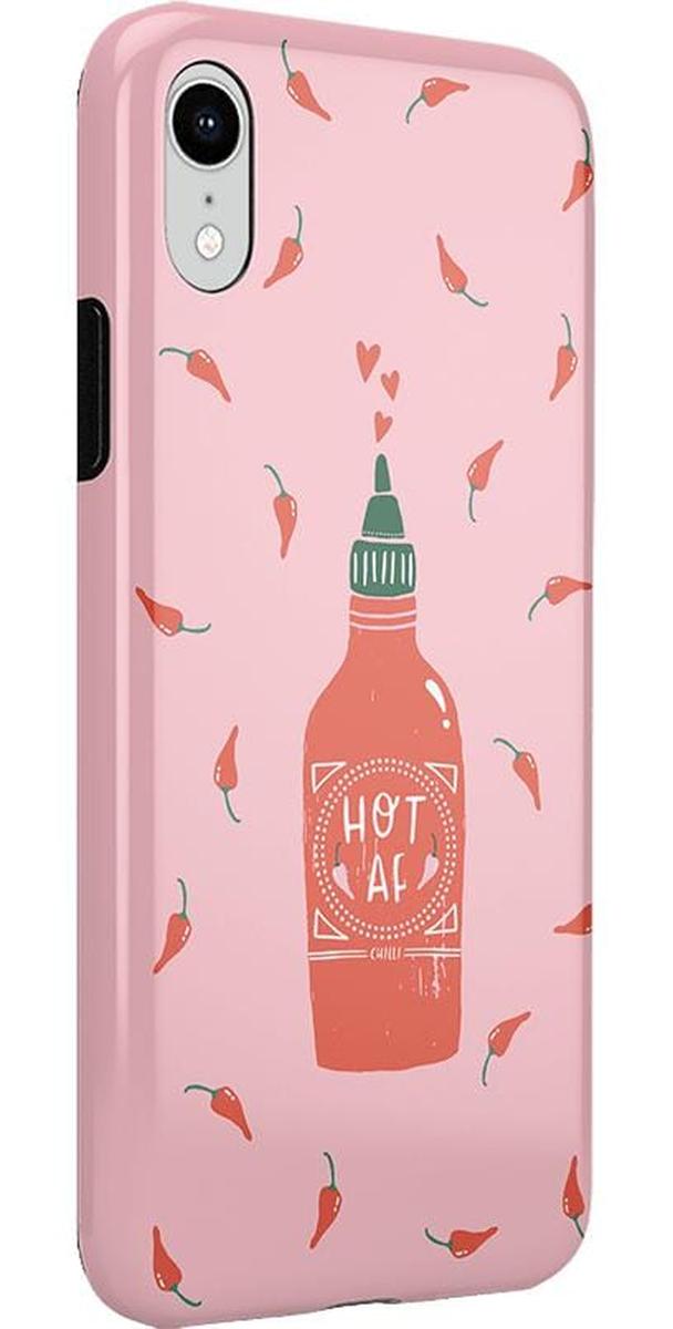 Spicy AF | Pink Chili Hot Sauce Case iPhone Case get.casely