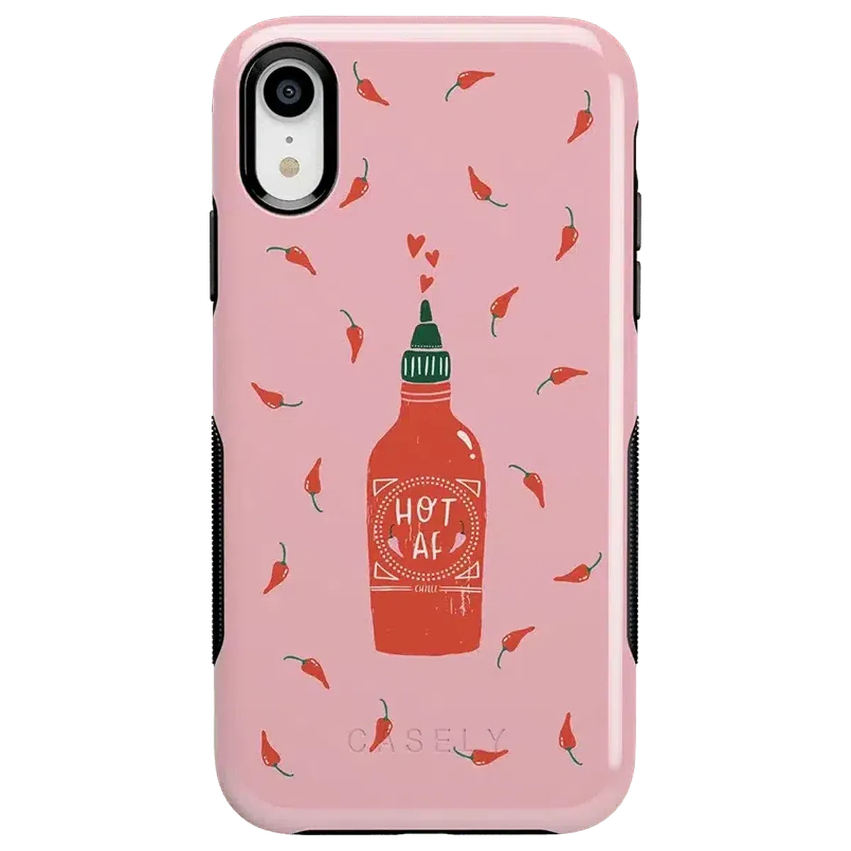 Spicy AF | Pink Chili Hot Sauce Case iPhone Case get.casely