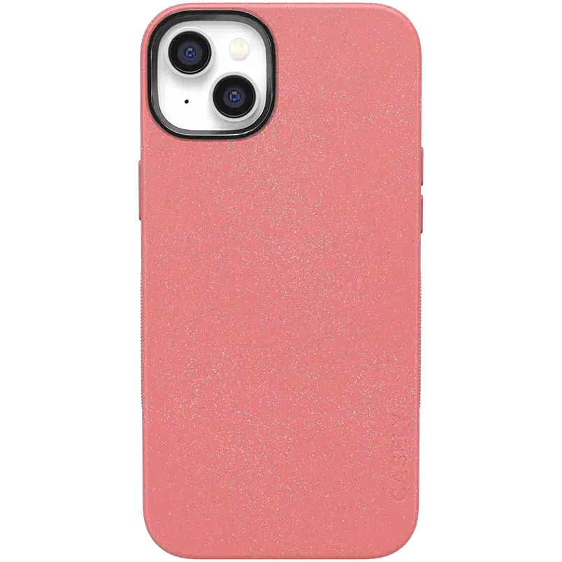 Starfish Wishes | Coral Pink Shimmer Case iPhone Case get.casely Bold + MagSafe® iPhone 14 Plus