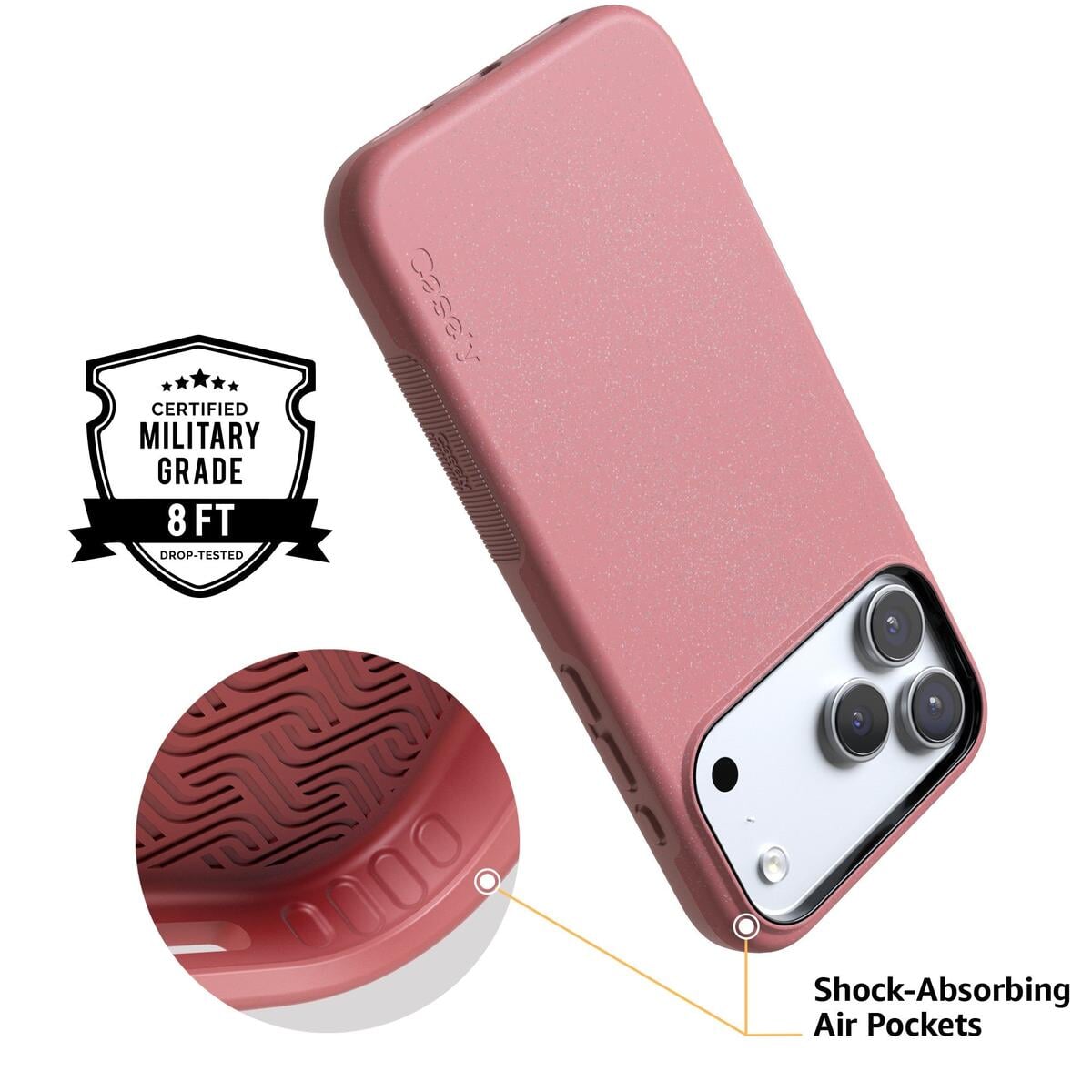 Starfish Wishes | Coral Pink Shimmer Case iPhone Case get.casely